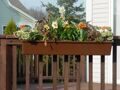 Балконный ящик для цветов, тёмно-коричневый 90 см