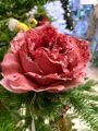 Цветок новогодний "Розовая роза"