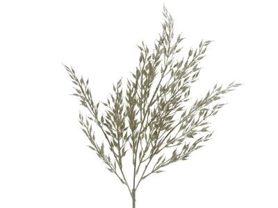 Ветка новогодняя "Луговые травы" серебро
