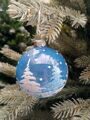 Набор стеклянных шаров "Новогодняя ёлочка" голубой