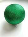 Шар пластиковый, парча зелёный В06