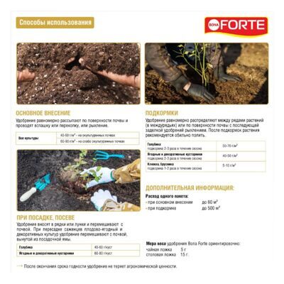 Bona Forte  Голубика с цеолитом  2,5 кг 2