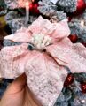 Цветок новогодний "Пуансеттия розовая"