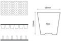Кассета для рассады, 60 круглых ячеек (70мл)