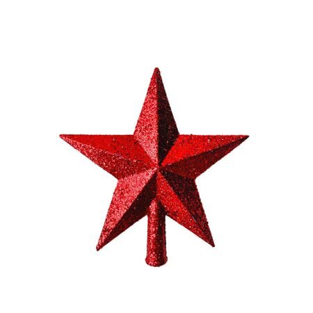 Верхушка елочная "Звезда", парча красная