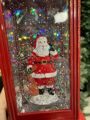 Рождественский фонарик "Телефонная будка с Сантой"
