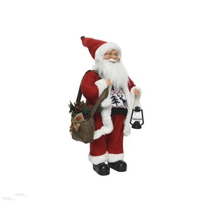 Фигура новогодняя "Санта в вязаном свитере" 30 см