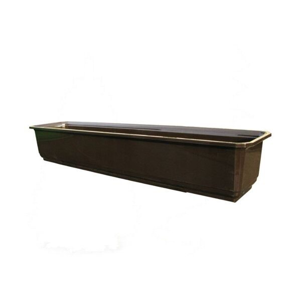 Балконный ящик для цветов, тёмно-коричневый 40 см