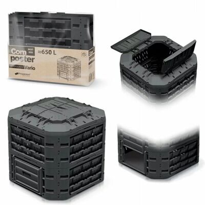 Компостер Compogreen Vario 650L, черный 1
