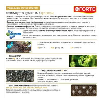 Bona Forte  Голубика с цеолитом  2,5 кг 3